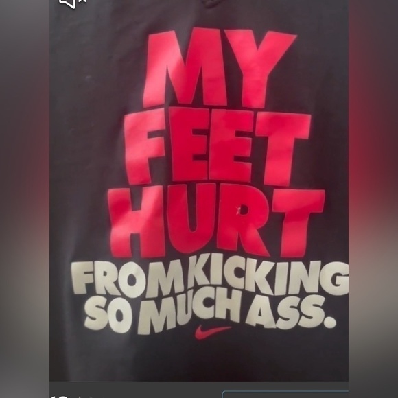 🖤 MY FEET HURT FROM KICKING SO MUCH…! Nike dri-fit tshirt size sm-see video 🎥 - Picture 6 of 10